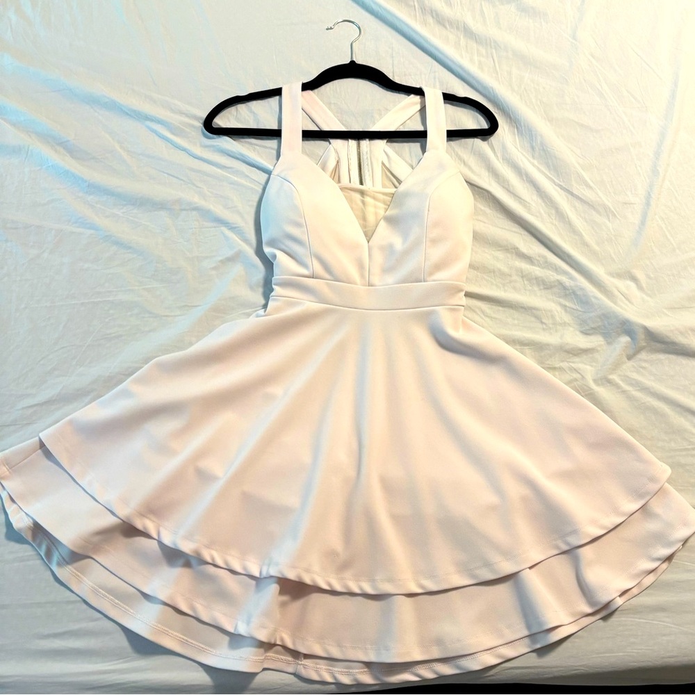 Honey & Rosie White Graduation Dress